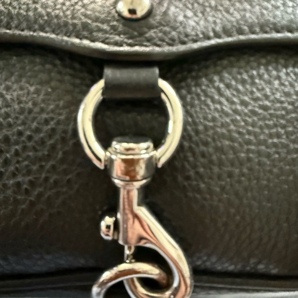 - Rebecca Minkoff Black Crossbody Bag with Silver Chain - Picture 5 of 7